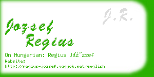 jozsef regius business card